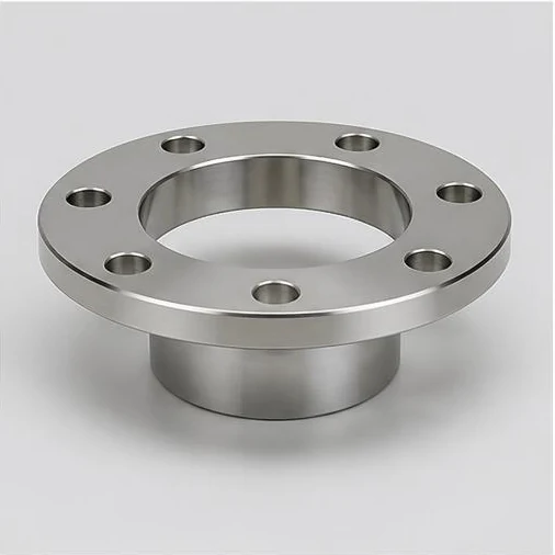 Steel lap joint flange used with a stub end