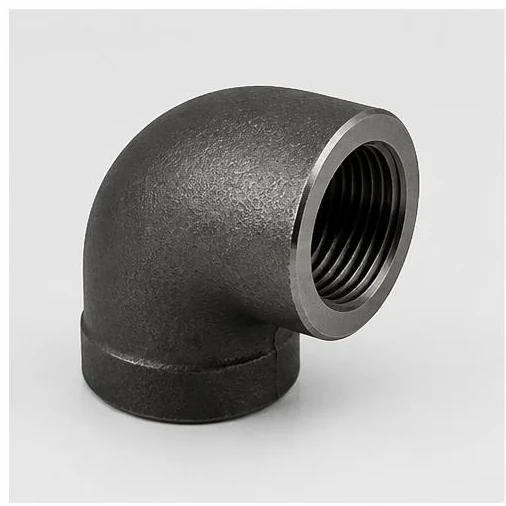 Forged steel 90 degree pipe elbow fitting