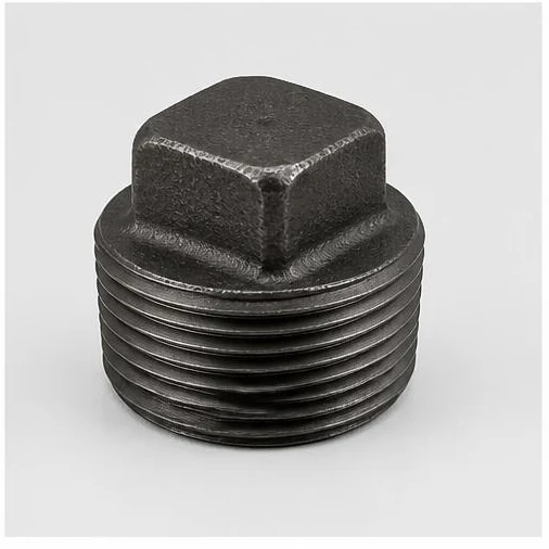 Forged steel threaded plug pipe fitting