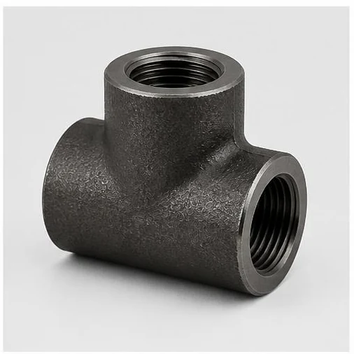 Forged steel tee pipe fitting