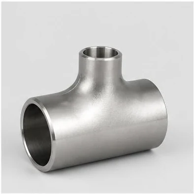 Stainless steel reducing buttweld tee pipe fitting