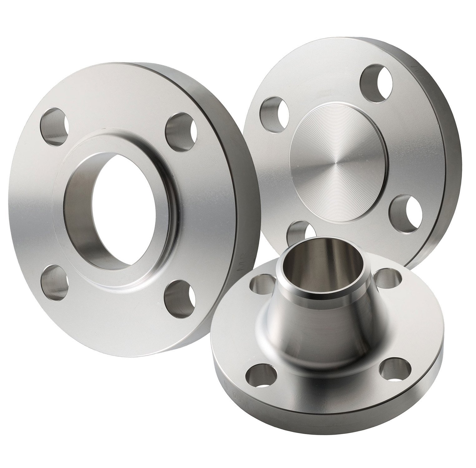 Stainless steel flanges used in hygienic food processing pipework