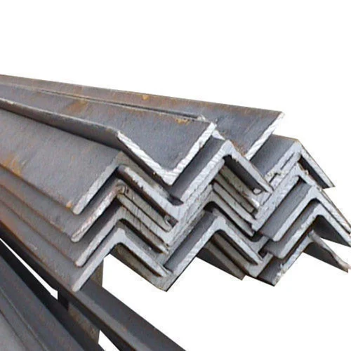Mild steel angle sections used in construction framing